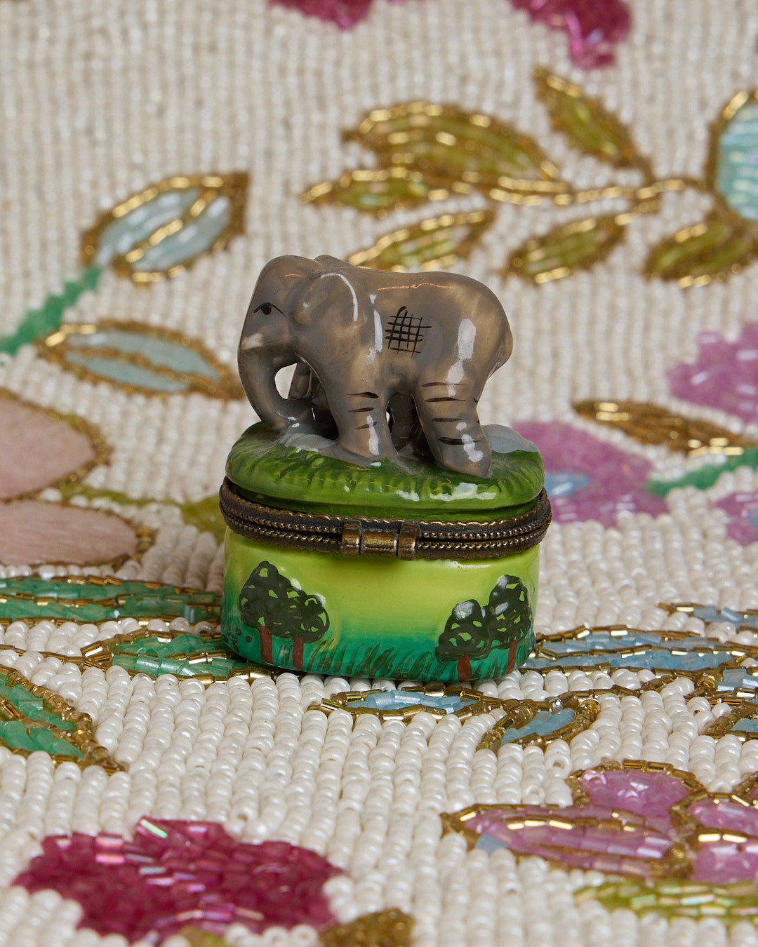 ELEPHANT Snuff Jewlery Box