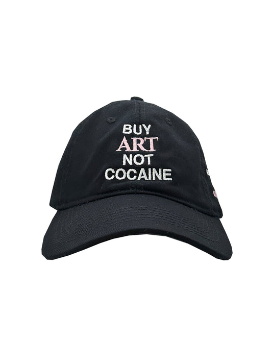 BUY ART NOT COCAINE Classic Black Dad Hat