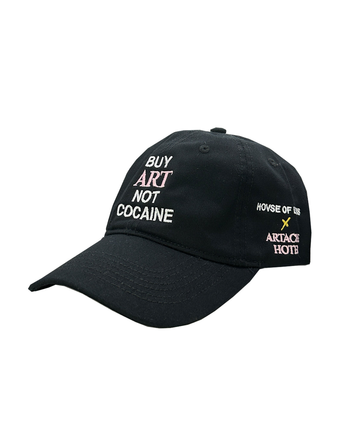 BUY ART NOT COCAINE Classic Black Dad Hat