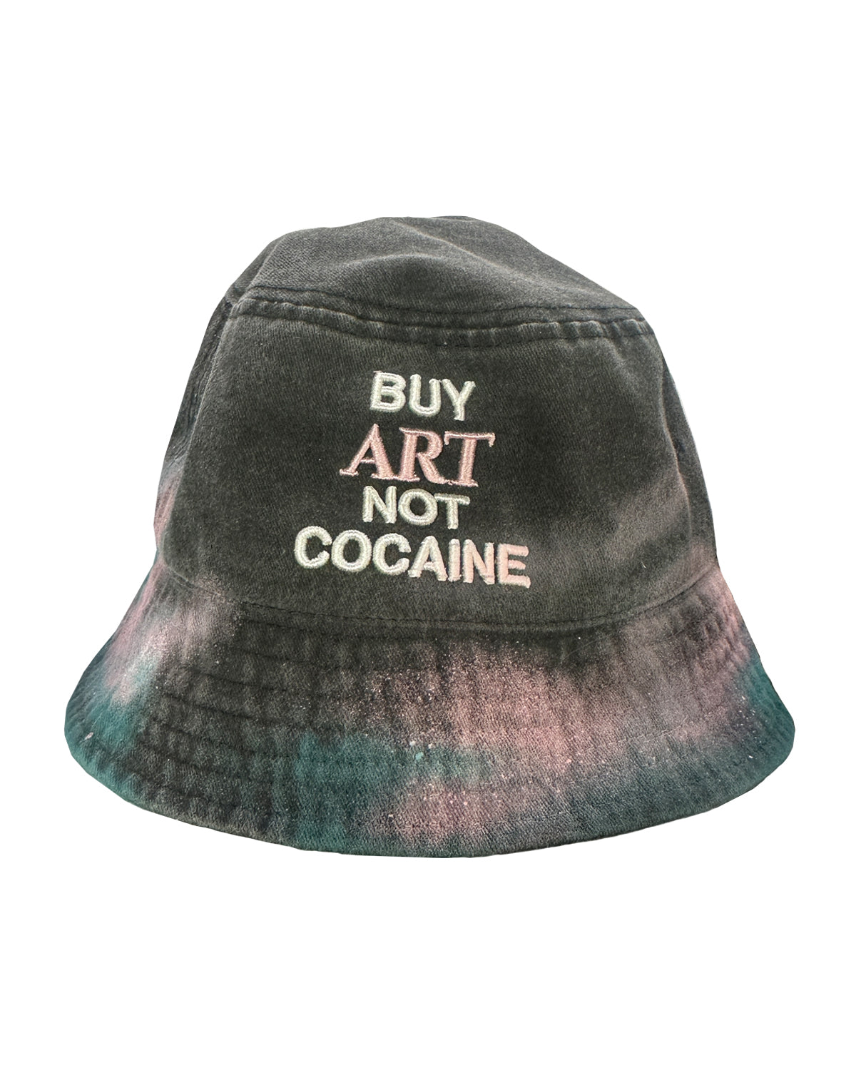 BUY ART NOT COCAINE Painted F*ck It BUCKET Hat