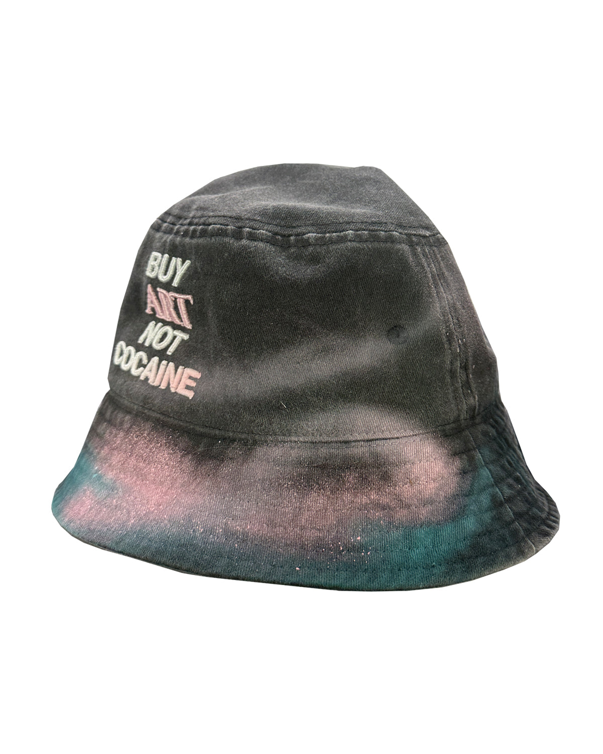 BUY ART NOT COCAINE Painted F*ck It BUCKET Hat